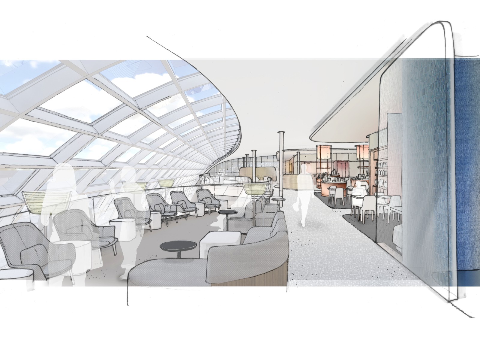 Salon Terminal 2F, Jouin Manku pour AirFrance © Jouin Manku